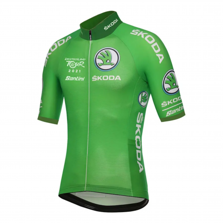 Jersey Full Zip Deutschland Tour Leader Green 2021
