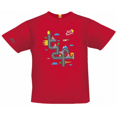 Tour de France Graphic Red Child T-shirt