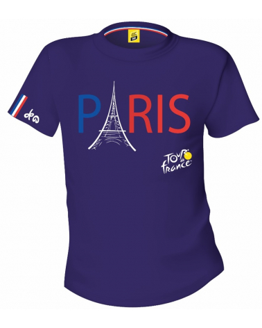 Tour de France Paris Man Blue Shirt