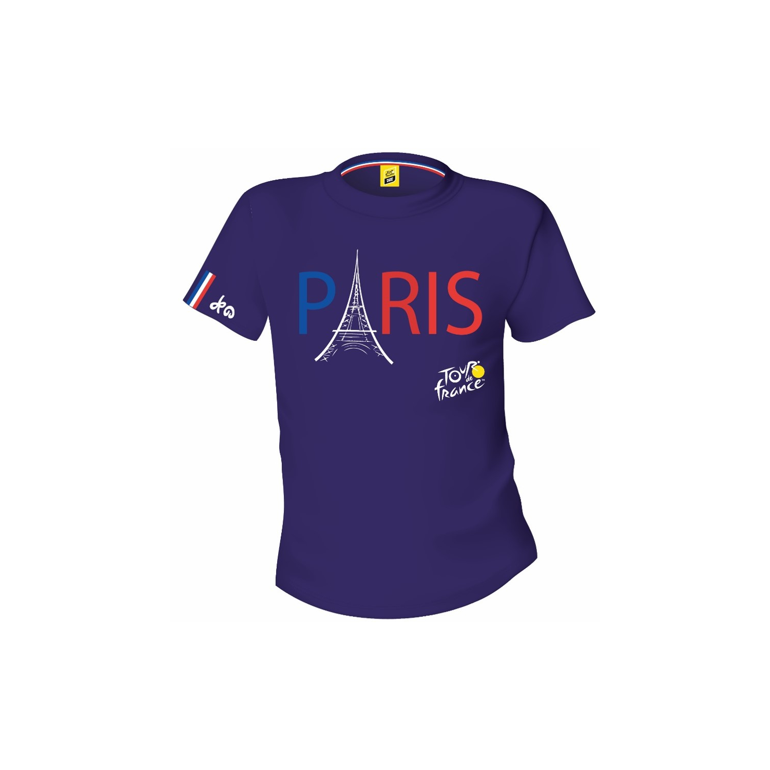 T-shirt Tour de France Paris Homme Bleu