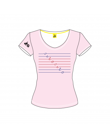 T-shirt Tour de France Graphique Love Femme