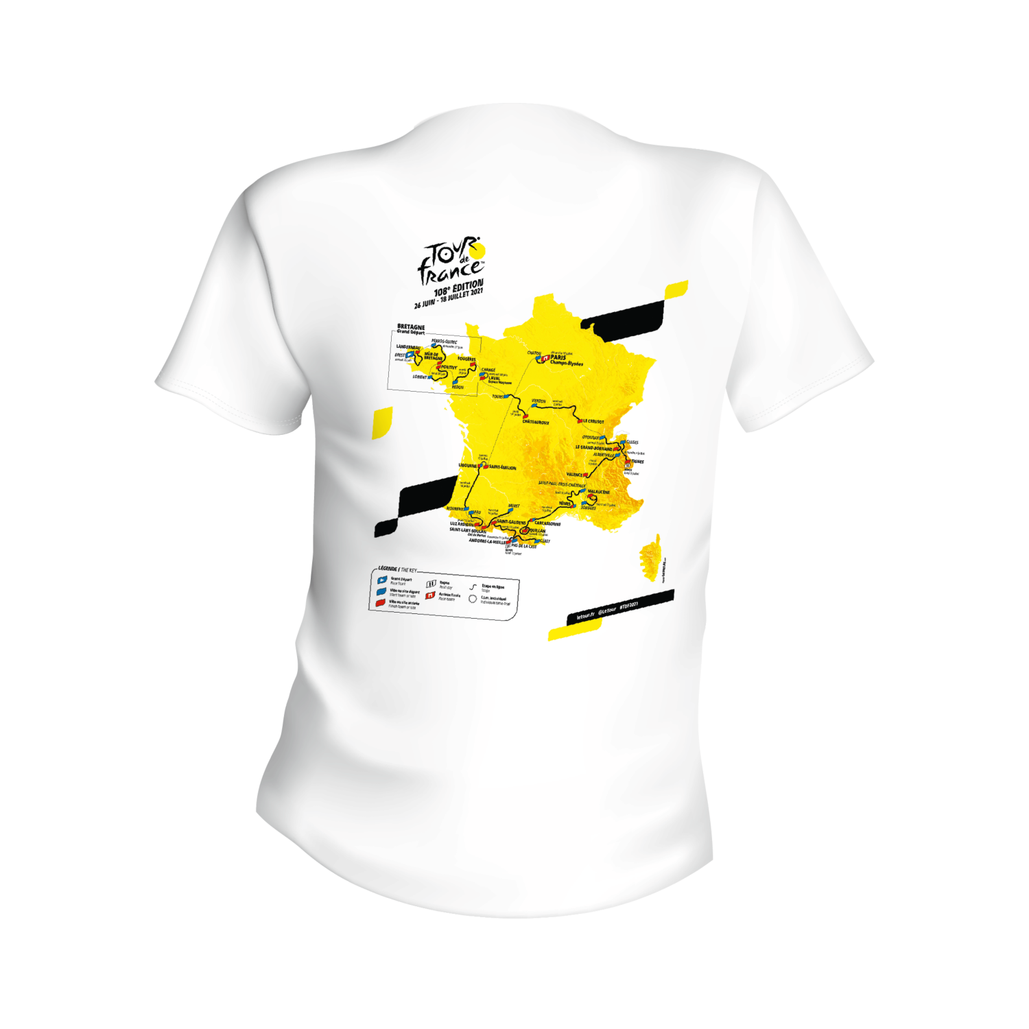 Tour de France "Map Parcours 2021" T-shirt