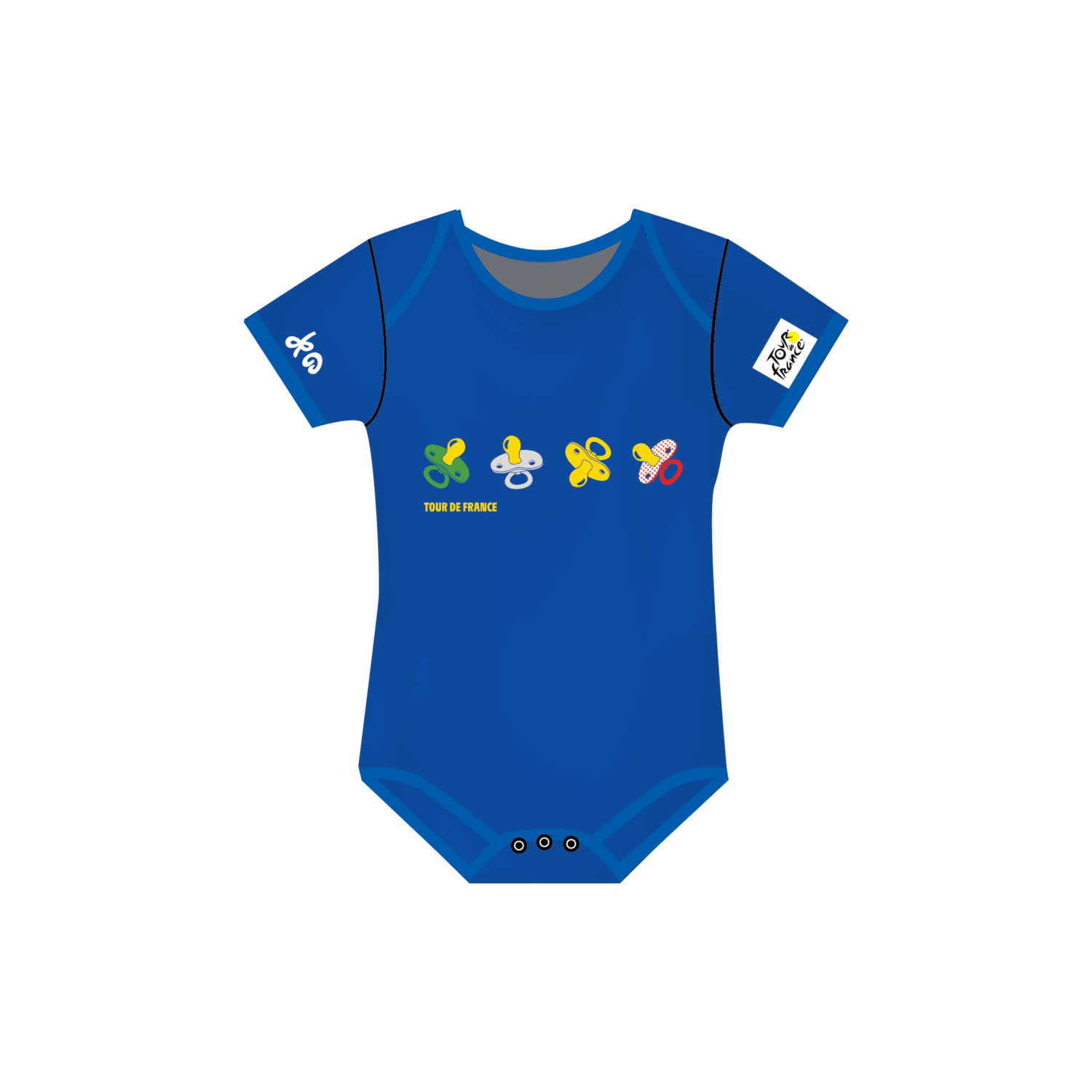 Body Tour de France Graphique Tétine Bleu Marine Bébé