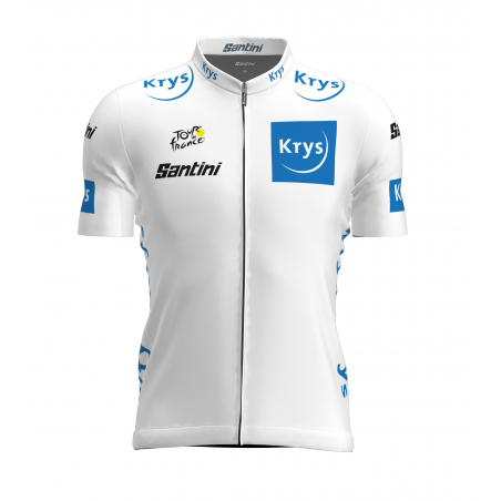 Maillot Cyclisme du meilleur jeune coureur du Tour de France Blanc Homme