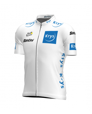 Maillot Cyclisme du meilleur jeune coureur du Tour de France Blanc Homme