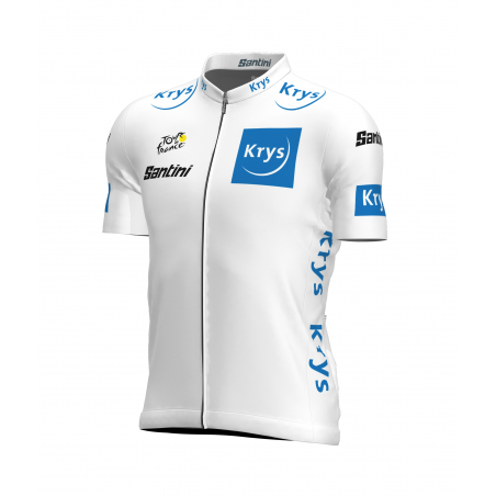 Maillot Cyclisme du meilleur jeune coureur du Tour de France Blanc Homme