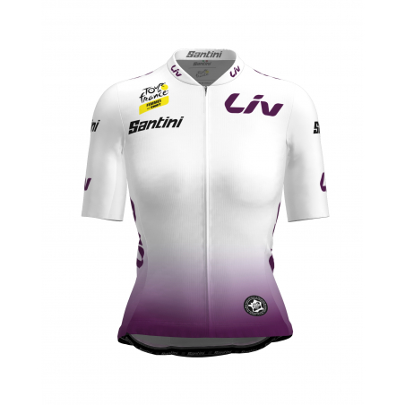 Maillot Cyclisme de meilleur jeune du Tour de France Femme avec Zwift