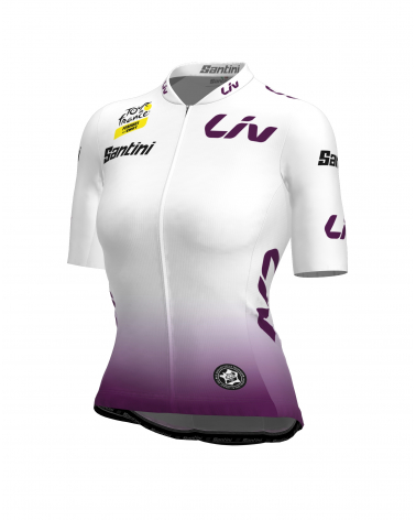 Maillot Cyclisme de meilleur jeune du Tour de France Femme avec Zwift