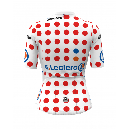Maillot Cyclisme de leader Meilleure Grimpeuse Tour de France Pois Femme avec Zwift