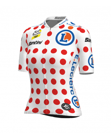 Maillot Cyclisme de leader Meilleure Grimpeuse Tour de France Pois Femme avec Zwift
