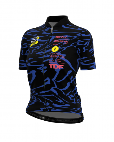 Maillot cyclisme féminin 'Planche des belles filles' - Tour de France Femme avec Zwift Official