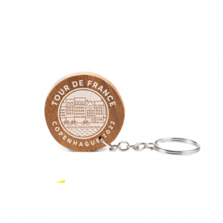 Porte-Clés Tour de France Copenhague Bois