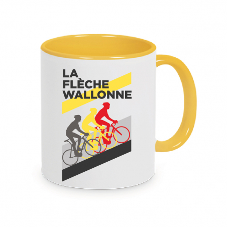 Mug Flèche Wallone Plein Jaune
