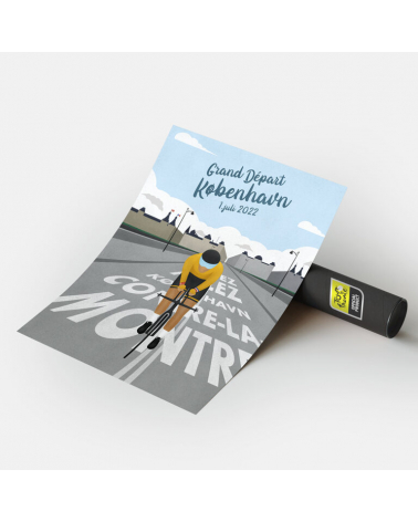 Poster Tour de France " Affiche Grand Départ Coepnhague 2022"