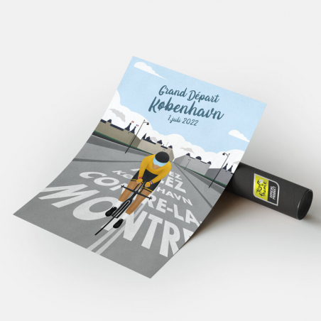 Poster Tour de France " Affiche Grand Départ Coepnhague 2022"