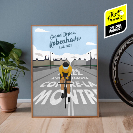 Poster Tour de France " Affiche Grand Départ Coepnhague 2022"