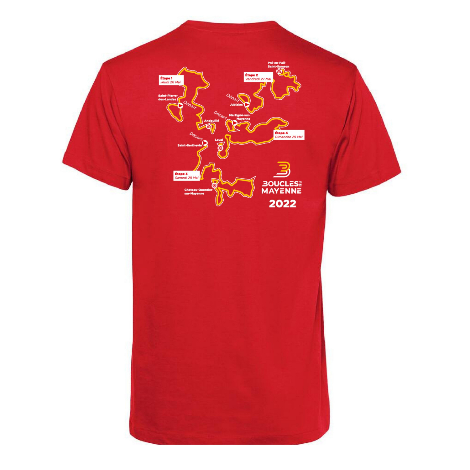 T-shirt  Boucles de la Mayenne " Parcours  2022 "