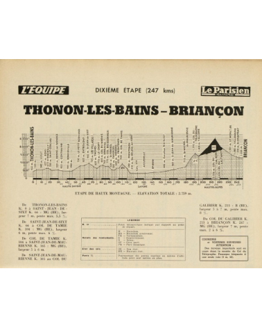 Tour de France 1957 - Livre de route officiel / Official roadbook