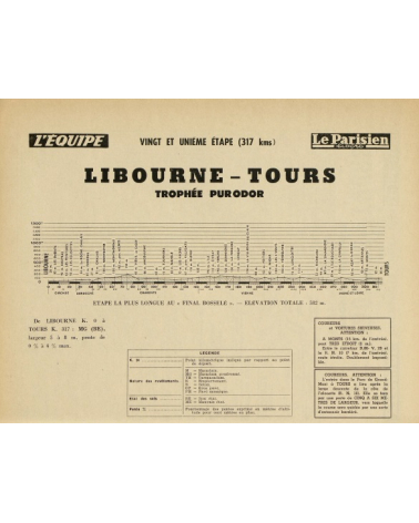 Tour de France 1957 - Livre de route officiel / Official roadbook