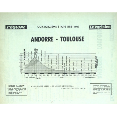 Tour de France 1964 - Livre de route officiel / Official roadbook