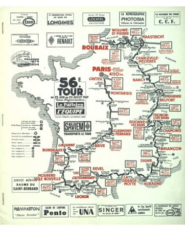 Tour de France 1969 - Livre de route officiel / Official roadbook