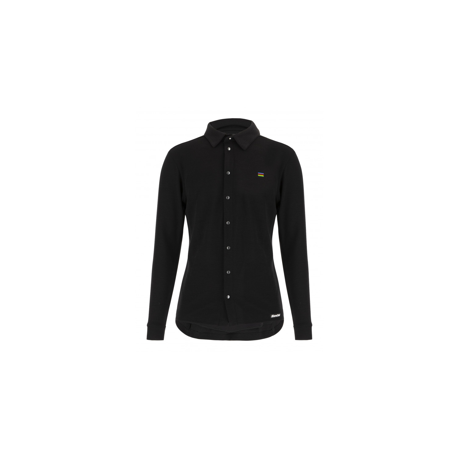 Chemise Santini UCI World Tour Gravel noir