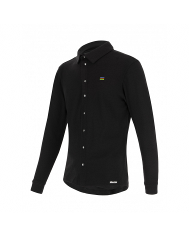 Chemise Santini UCI World Tour Gravel noir