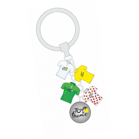 Porte-Clés Tour de France 4 Maillots Breloque